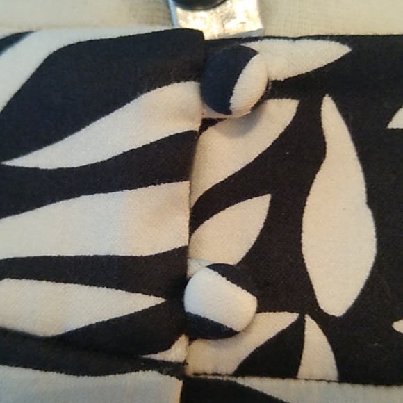 INC International Concepts Zebra print Dress with Beaded neckline, Black/White, - Picture 8 of 15